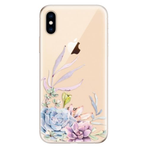 Odolné silikónové puzdro iSaprio - Succulent 01 - iPhone XS