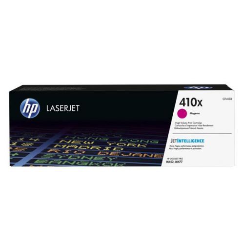 HP originál toner CF413X, magenta, 5000str., HP 410X, high capacity, HP LJ Pro M452, LJ Pro MFP M477, 650g