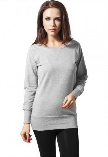 Urban Classics Ladies Wideneck Crewneck grey - XS