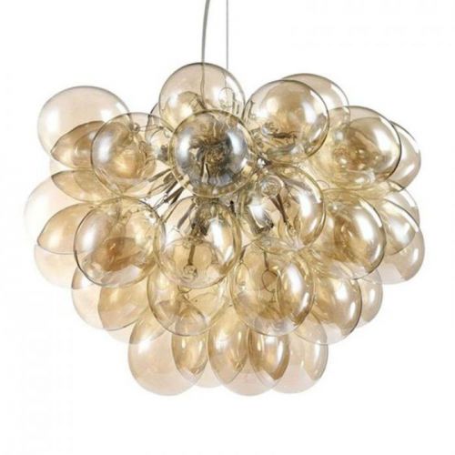 Závesná lampa Balbo v žltohnedej