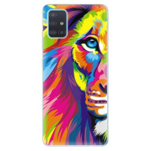 Odolné silikónové puzdro iSaprio - Rainbow Lion - Samsung Galaxy A51