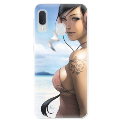 Odolné silikónové puzdro iSaprio - Girl 02 - Samsung Galaxy A20e