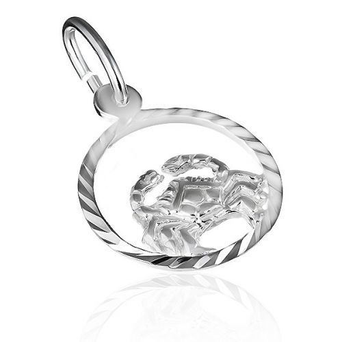 Prívesok zo striebra 925 - kruh so znamením 