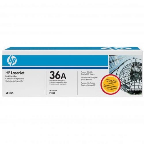HP originál toner CB436A, black, 2000str., HP 36A, HP LaserJet P1505, M1522n, nf MFP