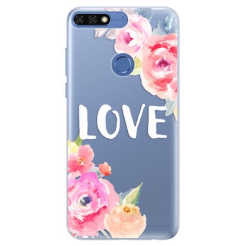 Silikónové puzdro iSaprio - Love - Huawei Honor 7C