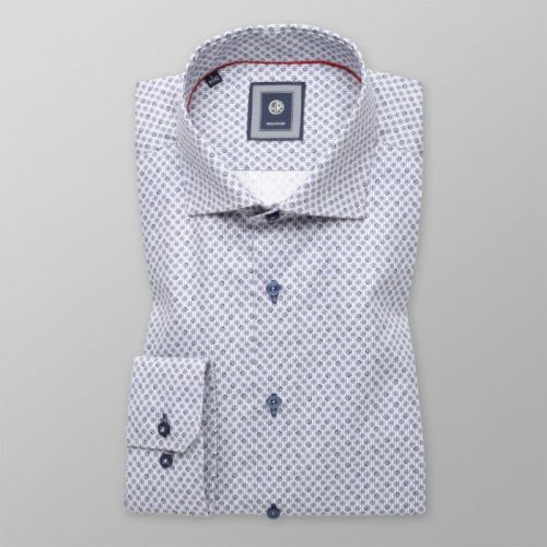 Košeľa Slim Fit s jemnými sivými pásikmi (výška 176 - 182 a 188 - 194) 11110