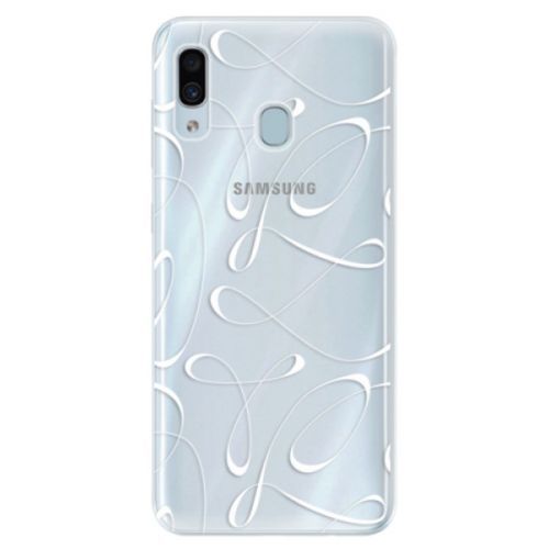 Silikónové puzdro iSaprio - Fancy - white - Samsung Galaxy A30