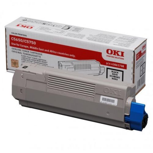 OKI originál toner 43865708, black, 8000str., OKI C5650, 5750