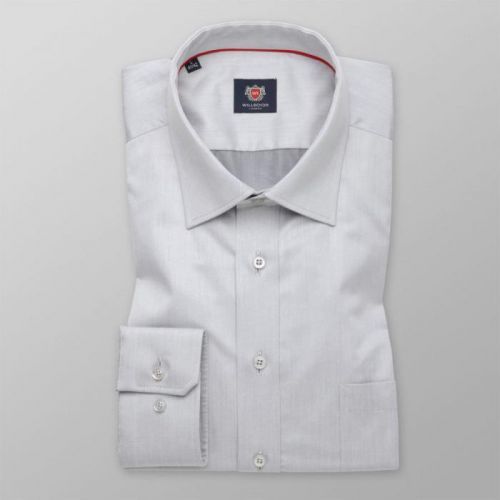 Košeľa London typu slim fit svetlo sivá (výška 188 - 194) 10180
