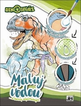JIRI MODELS Vodové maľovanky A4 - Dinosaury