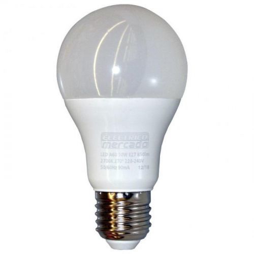 LED žiarovka EM 10W A60 E27 2700K