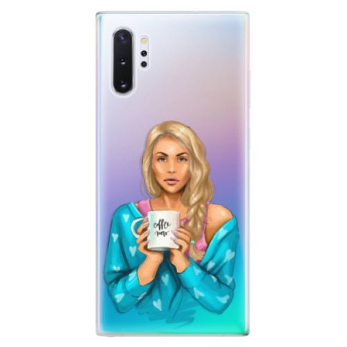 Odolné silikónové puzdro iSaprio - Coffe Now - Blond - Samsung Galaxy Note 10+