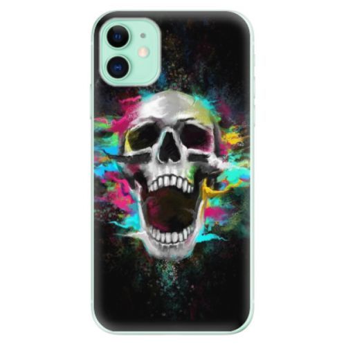 Odolné silikónové puzdro iSaprio - Skull in Colors - iPhone 11