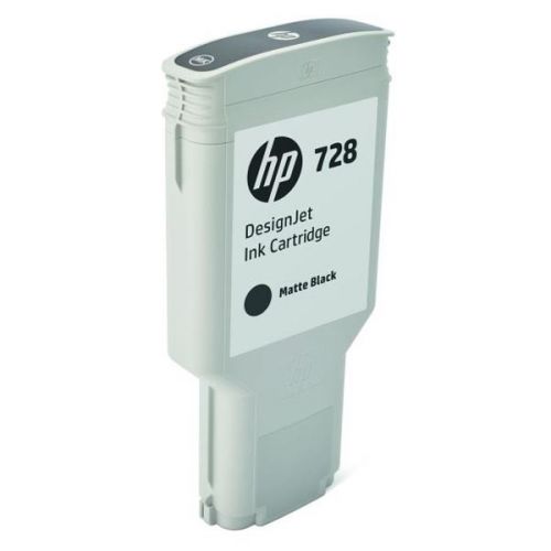 HP originál ink F9J68A, HP 728, matte black, 300ml, HP DesignJet T730, DesignJet T830, DesignJet T830 MFP