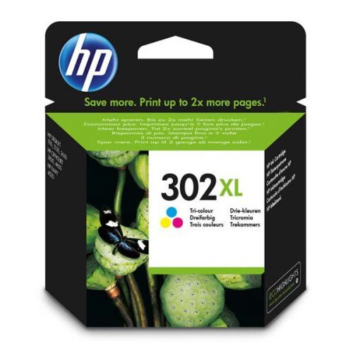HP originál ink sada F6U67AE, HP 302XL, color, 330str., 8ml, HP OJ 3830,3834,4650, DJ 2130,3630,1010, Envy 4520