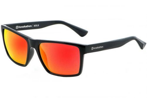 Slnečné okuliare Horsefeathers Merlin Sunglasses Gloss Black/Mirror Red Universal