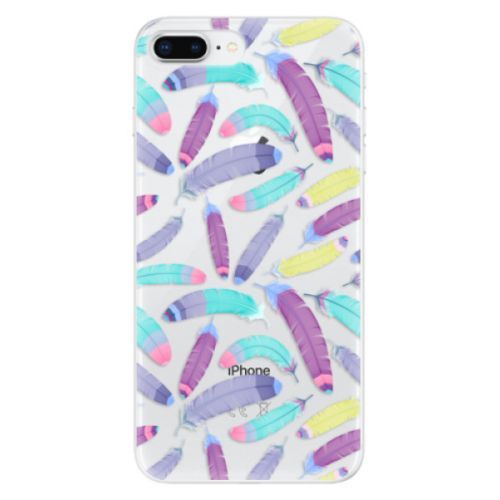 Odolné silikónové puzdro iSaprio - Feather Pattern 01 - iPhone 8 Plus