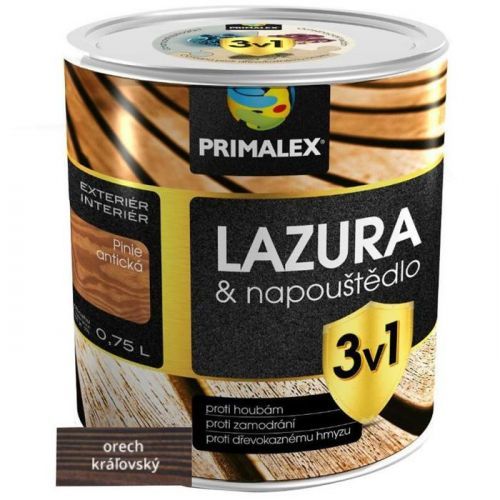 Primalex Lazura 3v1 Orech Kralov. 0,75l