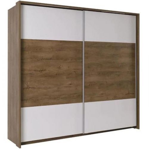 Skrinka Latika 230 cm dub lefkas burgund/biela