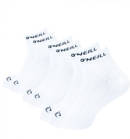 O'NEILL - 3PACK quarter white ponožky
