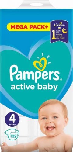 Pampers Active Baby MP+ S4 (9-14kg) 132ks