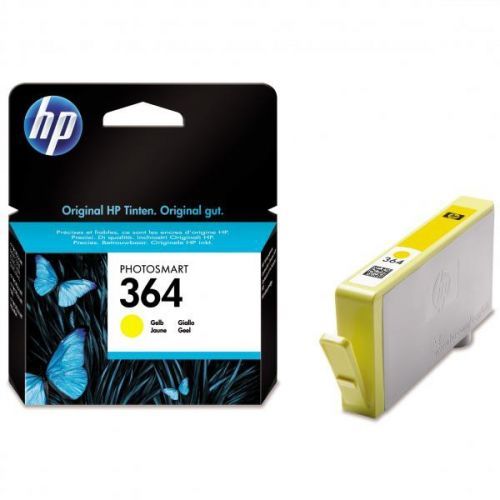 HP originál ink CB320EE, HP 364, yellow, blister, 300str., HP Photosmart B8550, C5380, D5460