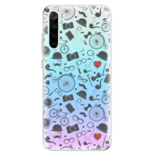 Odolné silikónové puzdro iSaprio - Vintage Pattern 01 - black - Xiaomi Redmi Note 8