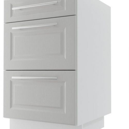 Kuchynská skrinka Emporium D3M/50 light grey stone/biela