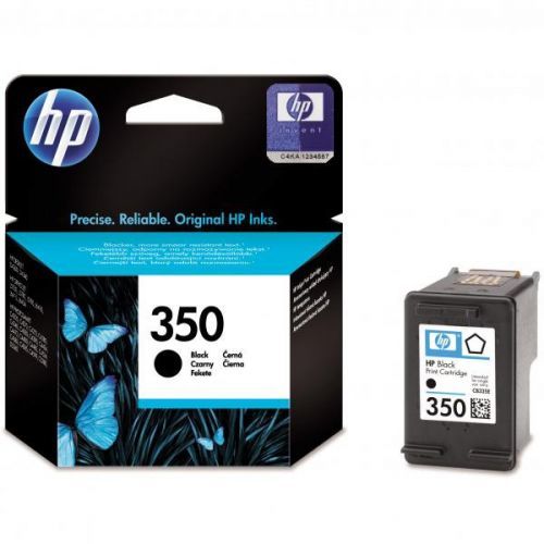 HP originál ink CB335EE, HP 350, black, 4,5ml, HP Officejet J5780, J5785