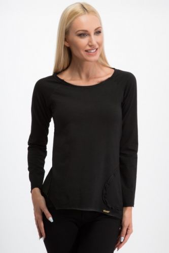 Tričko s dlhým rukávom, čierne