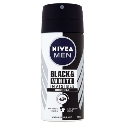 Nivea Antiperspirant v spreji pre mužov Invisible For Black & White (antiperspirant) 100 ml
