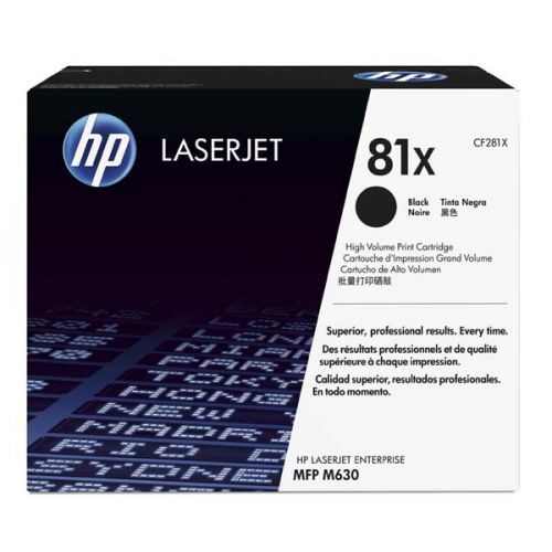 HP originál toner CF281X, black, 25000str., HP 81X, HP LaserJet Enterprise Flow M630z, M630dn, M630f, M63