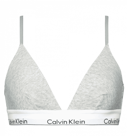 Calvin Klein -  Unlined triangle sivá podprsenka