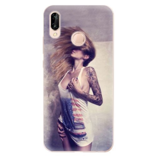 Odolné silikónové puzdro iSaprio - Girl 01 - Huawei P20 Lite