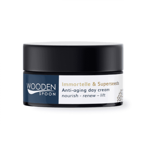 WoodenSpoon Denný anti-age krém so slamienkou a supersmienkami 50ml