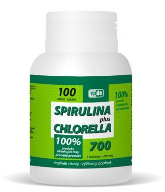 VIRDE SPIRULINA+CHLORELLA tbl 1x100 ks