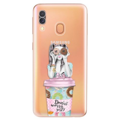Odolné silikónové puzdro iSaprio - Donut Worry - Samsung Galaxy A40
