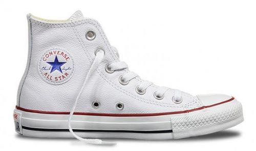 Converse Chuck Taylor Hi Leather biele 132169C