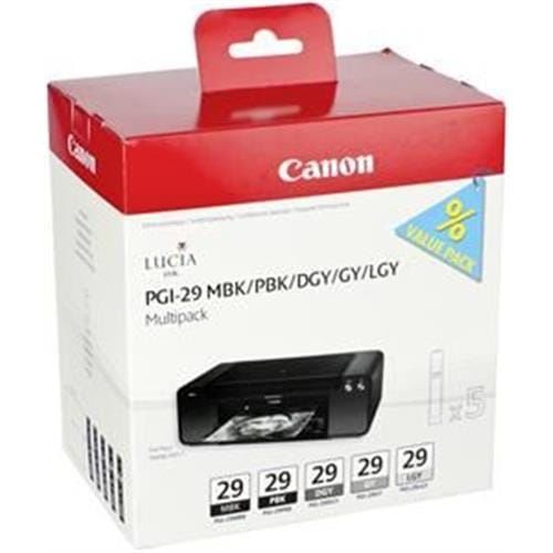 Kazeta CANON PGI-29 MBK/PBK/DGY/GY/LGY/CO Multi pack 4868B018