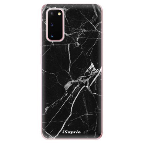Odolné silikónové puzdro iSaprio - Black Marble 18 - Samsung Galaxy S20