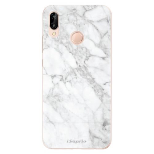Odolné silikónové puzdro iSaprio - SilverMarble 14 - Huawei P20 Lite