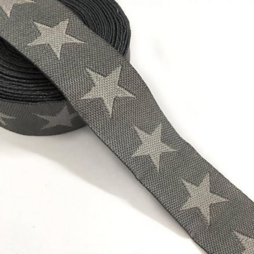 Stuha Stars dark grey/light grey