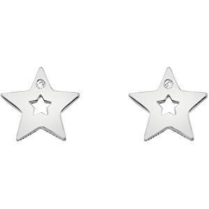 Hot Diamonds Strieborné hviezdičkové náušnice s pravými diamantmi Amulets DE587