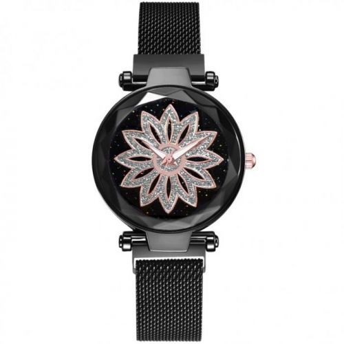 Magnetické Hodinky Ornamento-Čierna KP5077