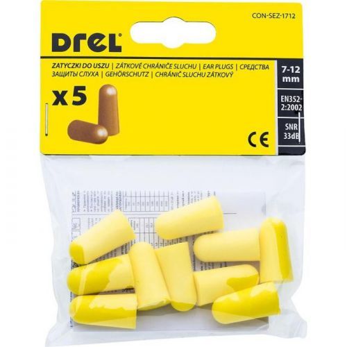 Penové štupľe do uší SNR33DB, 5 párov CON-SEZ-1712
