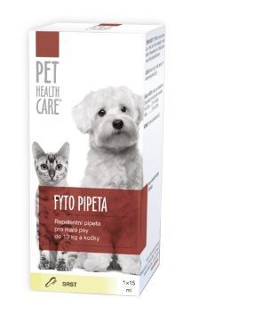 Pet Health Care Fyto pipeta repelentná pre psov do 10kg a mačky, 15ml