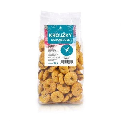 Allnature Krúžky karamelové 80 g