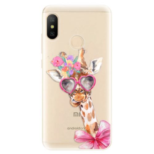Odolné silikónové puzdro iSaprio - Lady Giraffe - Xiaomi Mi A2 Lite