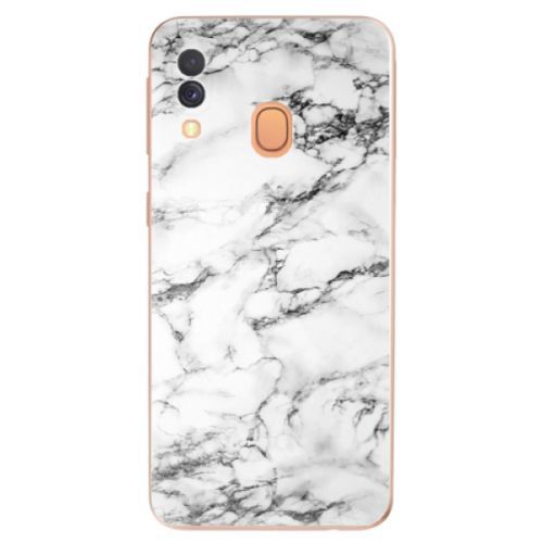Odolné silikónové puzdro iSaprio - White Marble 01 - Samsung Galaxy A40