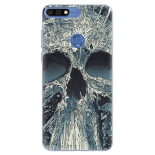 Silikónové puzdro iSaprio - Abstract Skull - Huawei Honor 7C